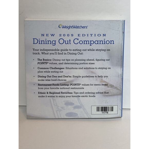 2009 Points Weight Watchers Program WW Dining Out Companion Edition Book - Picture 2 of 4